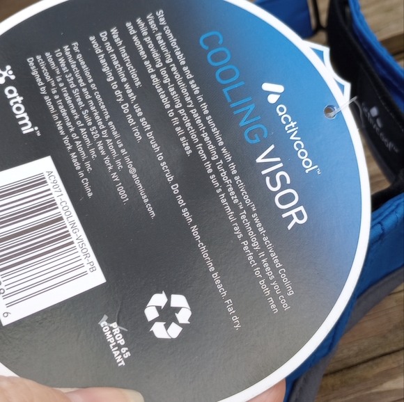 NWT Activ cool Unisex Fly-by Visor UPF Protection blue - Picture 5 of 7